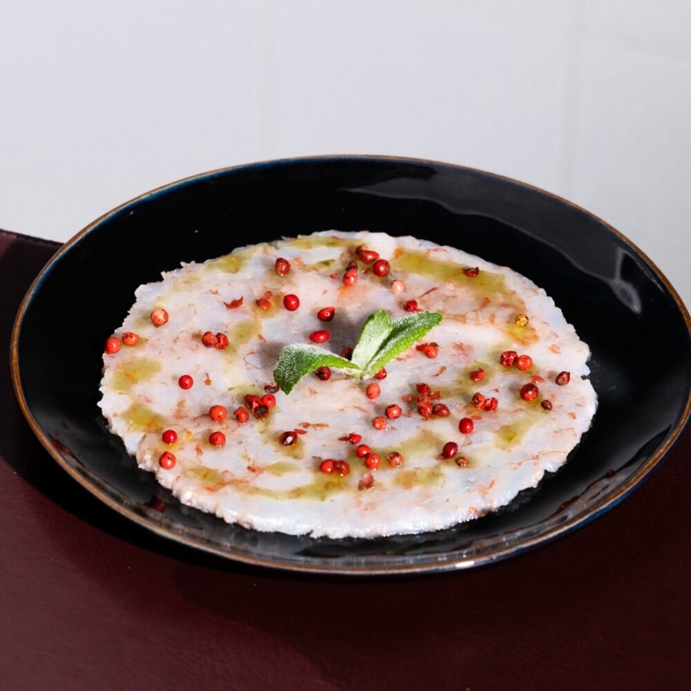 Mixed shrimp carpaccio